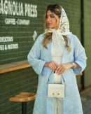 مانتو بلند یقه شال