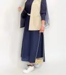 دامن لینن سورمه ای