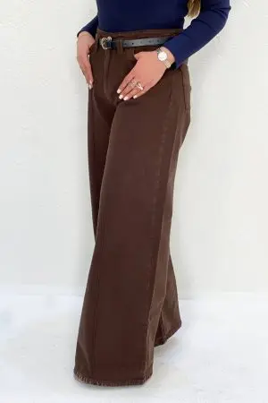 شلوار شافل کتان