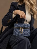 کیف نگین/ coach آبی - تصویر 3