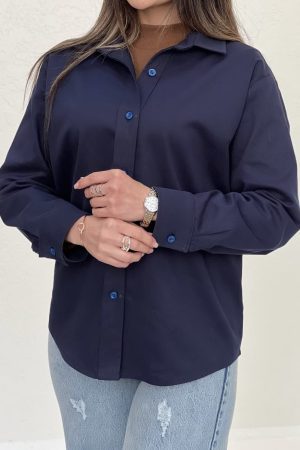 شومیز کتان رونیکا