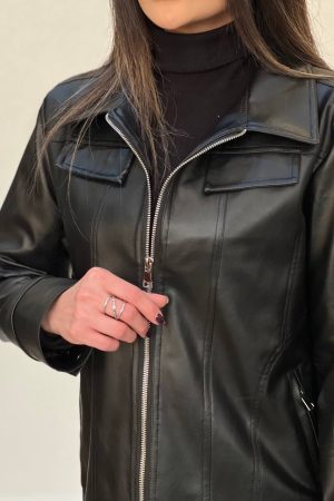 کت چرم - مشکی, (38/40/42)