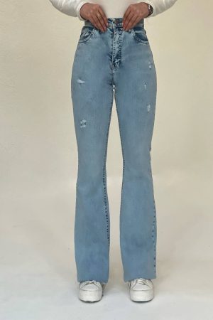 شلوار جین دمپا/ابی