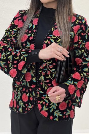 کت مخمل طرحدار