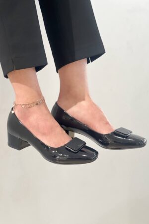 کفش پاشنه دار کد 104/ورنی